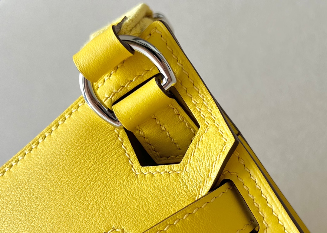 Hermes Jypsiere Mini Shoulder Bag In Yellow Swift Leather